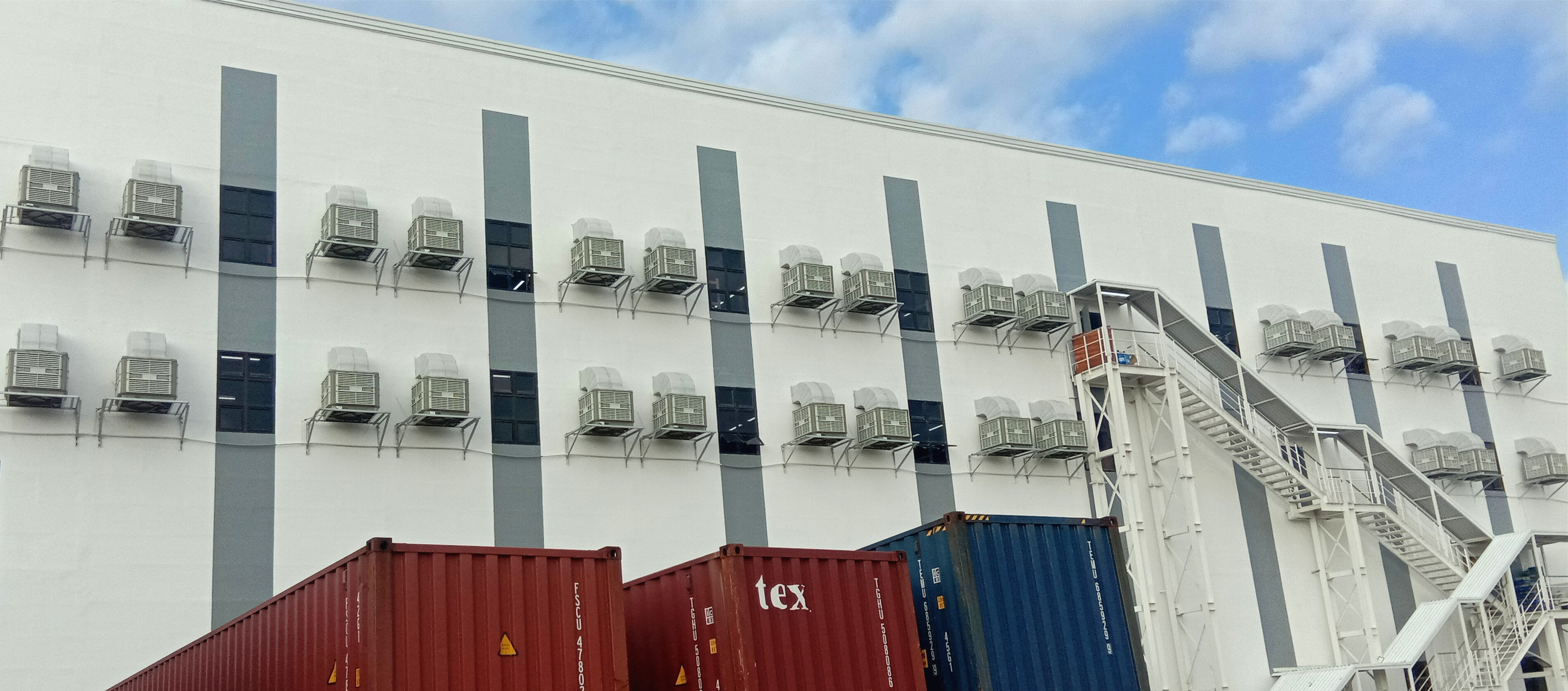 環(huán)?？照{(diào)廠房降溫示意圖